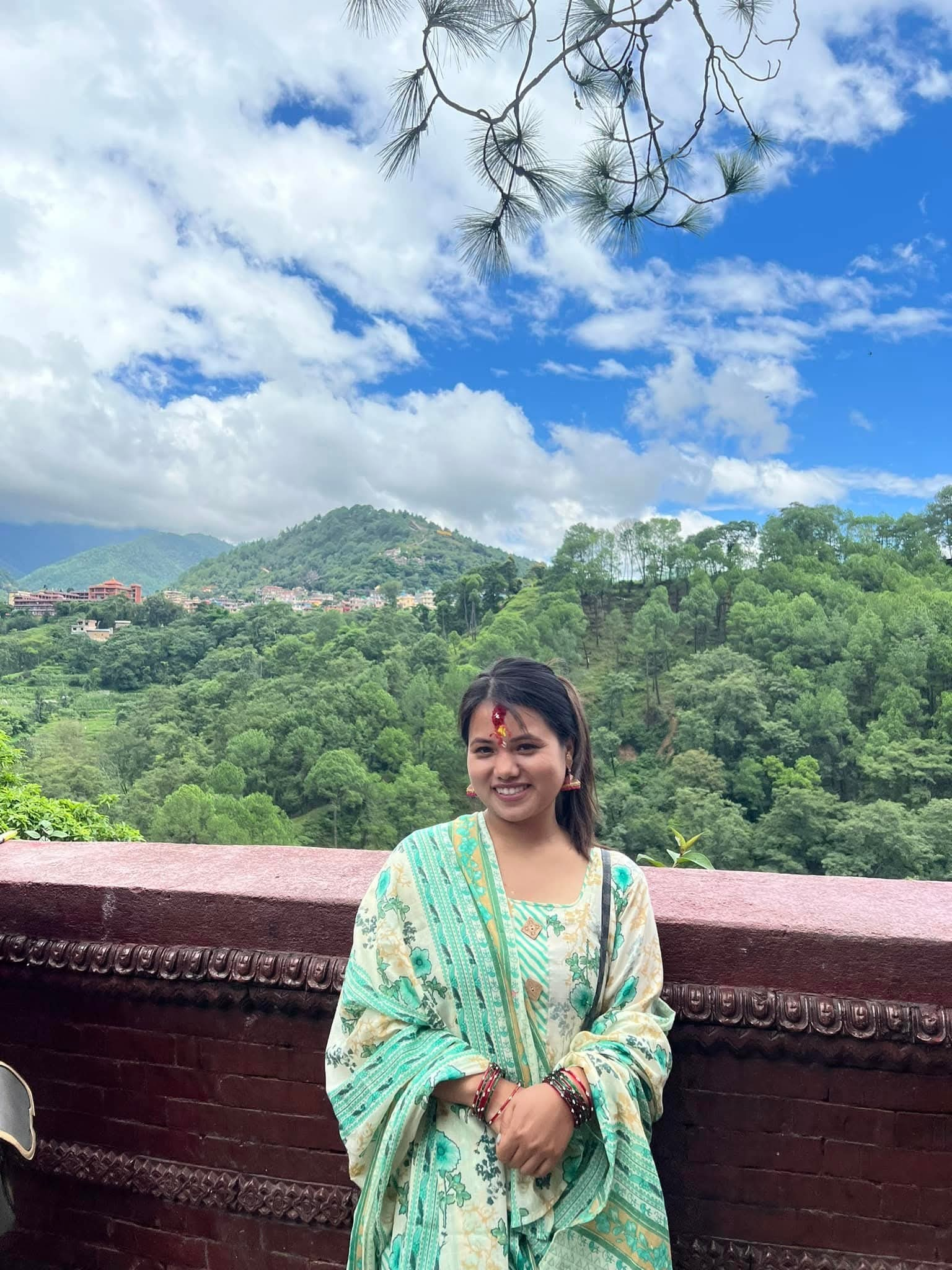 Mountain landscape — peaks and sky above the hills